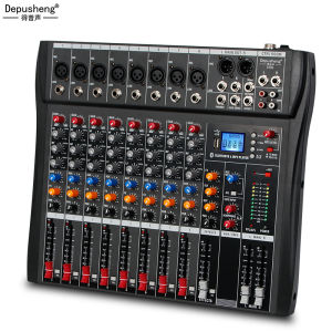 Depusheng Dt12 Professional 8-Way Mixer with Effect Bluetooth 12-Way Stage Performance KTV Wedding USB Reverb