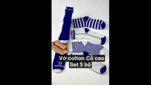5 cặp vớ cotton cổ cao tất dầy vừa mang 4 mùa GLSock001