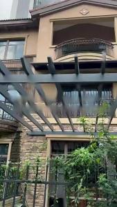 Outdoor/Garden Aluminum Grape Trellis Wooden Texture