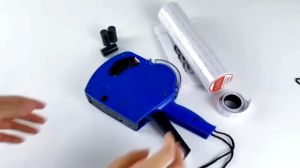 8 Digits Price Tag Gun Price Labeller With Labels Price Tag Labeler Stickers for Clothes Hang Tag Price Label Labeling Ink Roller Labeling