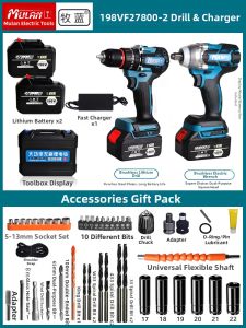 MULAN | Brushless Impact Drill Driver Electric Screwdriver