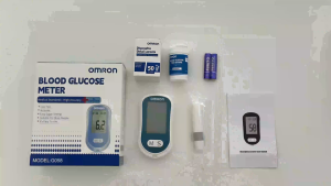 OMR Blood Glucose Meter Kit Glucometer (50 Strips and 50 Lancets With Lancing Device)for Diabetes