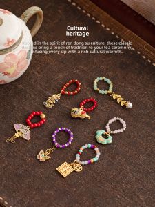 JISU | Minimalist Handmade Bead Chain Pendant Teapot Lid Bowl Ornament