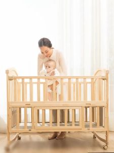 Cũi cho trẻ sơ sinh đa năngBàn học sinhKệ để đồ Giường trẻ em có thể ghép nối/ có kèm bánh xe Nôi Gỗ Tự Nhiên Cho Trẻ 0-4 Tuổi - Lazada