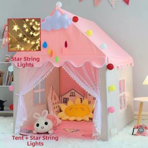 Indoor Play Tent for Childrens Pretend House Games and Naptime