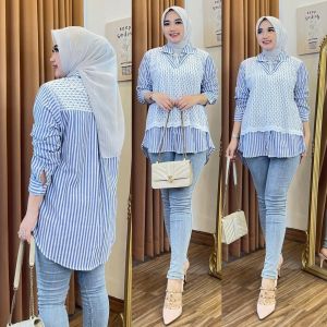kemeja Lemosty Inara atasan wanita Busui friendly #1125