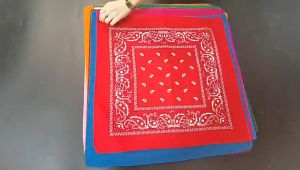 Homehub scarf Handkerchief cashew flower hip-hop Stlye 55x55cm Black Red Headband Printed For Women Men Boys Girls