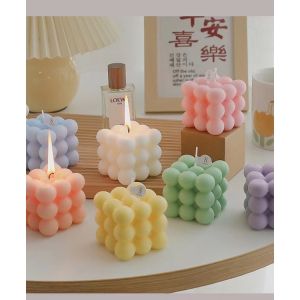 💜พร้อมส่ง💜 BEAUMORE เทียนลูกบาศก์ มินิมอล สไตล์เกาหลี เทียนหอมมินิมอล เทียนตกแต่ง เทียนหอมรูปรูบิค กลิ่นหอม ตกแต่งห้อง