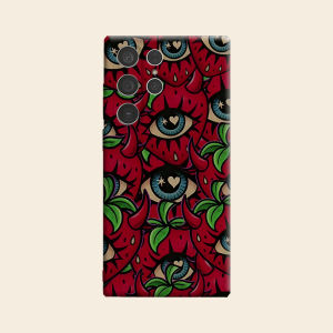 Devil Strawberry Print Luxury Fashion Full Lens Protective Case for Samsung Galaxy S26 S25 S24 A56 A36 Plus Ultra