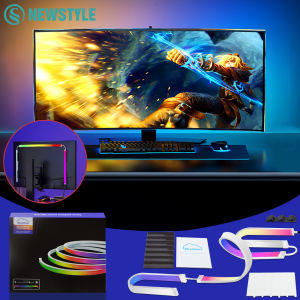 NEWSTYLE | Smart LED Gaming Strip Light Computer Monitor Backlight Sync Strip Light RGB Light Bar Screen USB Gaming Bedroom Decor Lamp