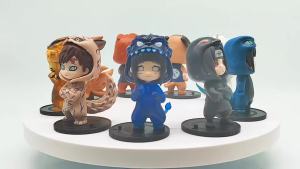 Bandai | 1-9Pcs Naruto Blind Box Figures Model Ornament Anime Uchiha Sasuke Sakura Cosplay Action Figurine Model Toys Decorations Gifts