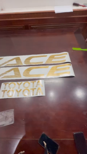 Bộ tem chữ zace toyota dán cho xe ô tô toyota zace decal teem xe