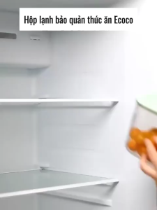 Hộp đựng thực phẩm Ecoco cao cấp nắp siêu kín 100% | Hộp lạnh bảo quản thức ăn tay cầm silicon mẫu mới