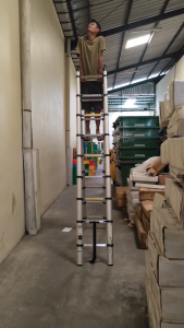 Tangga Lipat Teleskopik 10M DALTON ( 5m x 5m ) / Double Telescopic Ladder 10 Meter ML-1008D