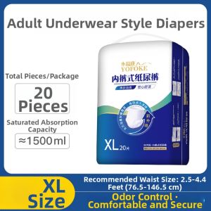 YOFOKE | Odor Control Adult Pull Up Pants XL 20 Pieces