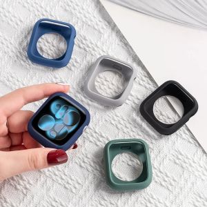 เคสซิลิโคนนิ่มลายลูกกวาดสำหรับ Apple Watch ขนาด 46 มม. 42 มม. 49 มม. 45 มม. 41 มม. ป้องกันสำหรับ Iwatch Ultra2-3 Series 11 10 9 8 7 6 Se Armor