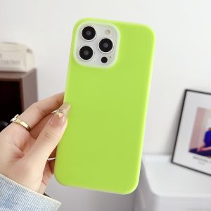  Jelly Liquid Silicone Phone Case Drop Resistance Simple  Style New Product Womens Model Compatible 15Pro/14/13/12/11/16e/17ProMax