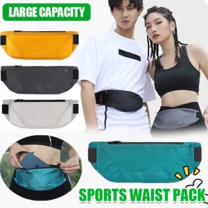 Portable Sports Waist Bag Outdoor Fitness Waterproof Banana Bag Running Jogging Money Phone Zip Chest Pouch Women Men Commuter Bag