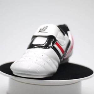 รองเท้าเทควันโดเทควันโดชายและหญิงรองเท้าฝึกเทควันโดผู้ใหญ่ Velcro Superfiber รองเท้าเทควันโด