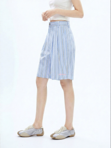 Juicy Couture | Cotton Striped Casual Shorts Blue