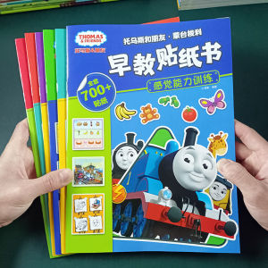 Thomas the Train Toy Sticker Book for Children Educational Girls 0 to 3 to 6 Years Old Baby Cartoon Adhesive Sticker Book