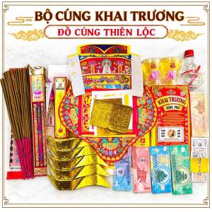 [HCM]Combo Cúng Khai Trương Nhà Cửa Đất Đai Xe Cộ - Nhang Đèn Thiên Lộc