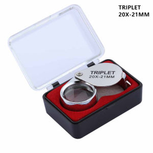 10-30X Pocket Loupe Kính Lúp Cầm Tay Kính Bộ Ba Cho Trang Sức Kim Cương Thợ Kim Hoàn Mắt Đọc Kính Lúp Có Thể Gập Lại Dụng Cụ