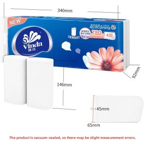 Vinda | Coreless Long Roll 4 Layers Thickened Toilet Paper
