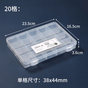 Transparent Divided Storage Box Wax Beads Stamp Fire Seal Accessories Box Candle Tools Mixed Color Fire Seal Wax Beads Organizer