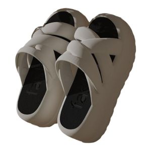 Summer Thick Heel Sandals Womens New Fashionable Versatile Heightening Outdoor Wear Anti-slip Slippery Feeling Flat Sandals