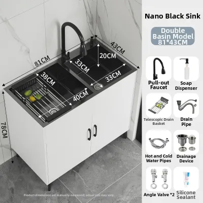ZHIZHOU | Single or Double Stainless Steel Sink Cabinet Home Use