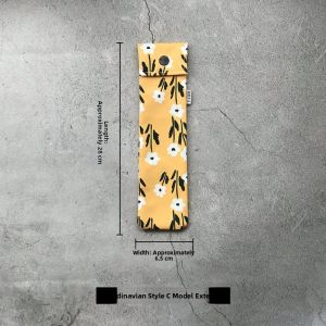 Portable Naturalism Canvas Storage Bag Waterproof Cutlery Bag Single Person Chopsticks Fork Spoon Bag Outdoor Handmade PVC