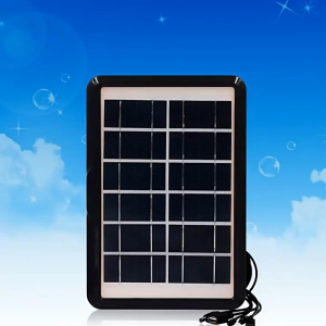 (พร้อมส่ง)Solar cell ที่ชาร์จโทรศัพท์โซล่าเซลล์ พกพา สายชาร์จ 5in1 แผงโซล่าเซลล์ ชาร์จมือถือ for Apple Android พัดลมไฟฟ้า พาวเวอร์แบงค์ ปลาบาร์เรล