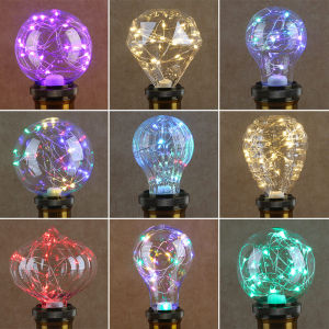 Edison Led Starry Bulb Color Copper Wire E27 Screw Color Changing KTV Bar Atmosphere Decorative Light Source