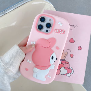 Sanrio | Cute Cartoon Hello Kitty Melody Phone Case For iPhone 17 16 15 14 13 12 Pro Max 14 15 16 17 Pro Shockproof Silicone Back Cover