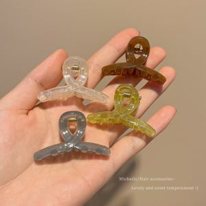 Mini Claw Clip Japanese and Korean Young Adult Fringe Clip Side Barrettes Small Size Cross Shark Clip Back Hairpin Female