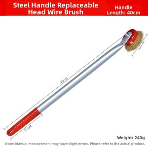 KUWUBIANJING | Rust Removal and Cleaning Wire Brush with Handle