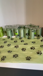 SG Floral scented biodegradable pet dog and cat poop bag