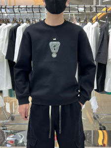 Áo Nỉ in Chữ Thời Trang Nam Mùa Thu 2025 Phong Cách Hàn Quốc Ôm Vừa Vặn Thường Ngày Cổ Tròn Dài Tay Áo Nỉ