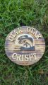 Papan Nama Toko Kayu Custom Logo Signage Murah. 