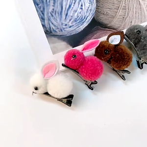 JR-A004 Jepit Rambut Kelinci Rabbit Hair Accessories - Jepit Rambut Versi Klip Untuk Anak Perempuan