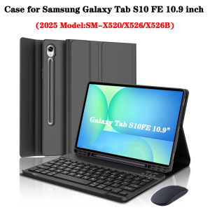 Case for Samsung Galaxy Tab S10 FE 10.9 lnchKeyboard Cover for Samsung Galaxy Tab S10 FE 10.9 lnch 2025 SM-X520/X526/X526B