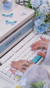 KBDiy 138 Keys Cute Sushi Theme Keycaps Custom KOA MOA Profile PBT Korean Keycap For 75 60 Magnetic Mechanical Keyboard Key Cap