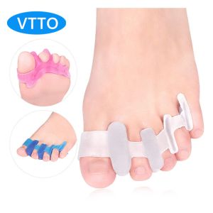 VTTO 2Pcs=1Pair Hard Silicone Toe Finger Separator Hallux Valgus Orthopedic Spacers Bunion Overlapping Hammer Foot Corrector