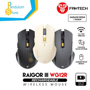 Fantech RAIGOR III WG12RS: Mouse Gaming Tanpa Kabel & Rechargeable