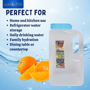 2.5 Liters Plastic Water Pitcher BPA Free with Cover for Refrigerator Drinking Water Storage