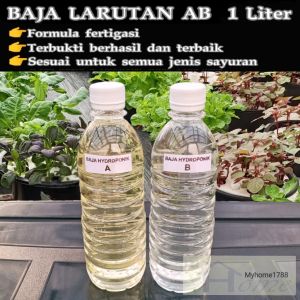 Baja Larutan AB 1 Liter ( 500ML Baja A + 500ML Baja B) Untuk Tanaman Hidroponik