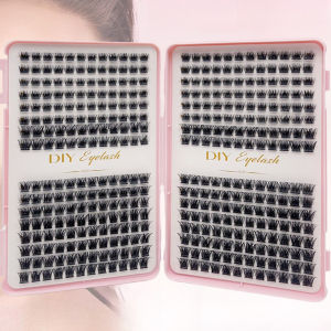Thick & Fluffy DIY Cluster Lashes 30D/100D Mixed Density Mixed Length Individual Eyelash Extension