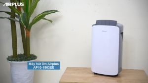 Máy hút ẩm lọc không khí 30m2 AIRPLUS AP10-1903EE nhập khẩu máy hút ẩm 10L/ ngày cài đặt % độ ẩm sấy quần áo