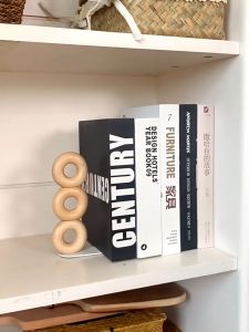 Hodepart COD ที่วางหนังสือ แบบหนา รูปโดนัท ของตกแต่งบ้าน สําหรับบ้าน ออฟฟิศ ชั้นวางหนังสือ